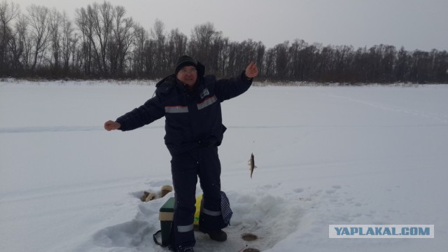 Зимняя рыбалка в Нижнекамске.