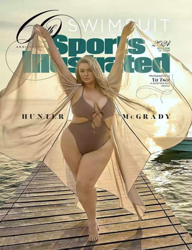 130-килограммовая американская модель на обложке спортивного журнала : )