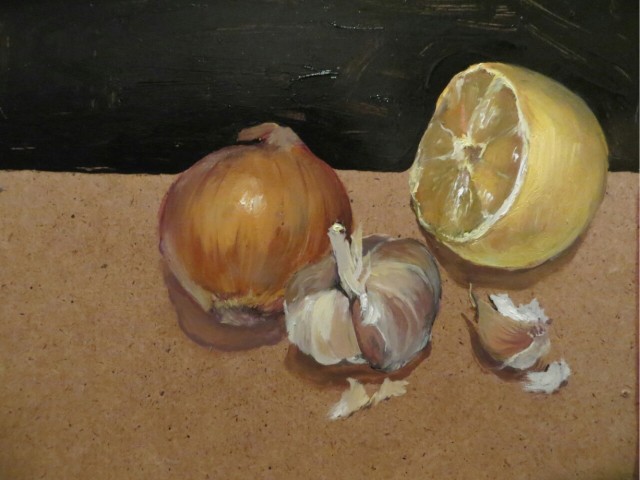 Немного лука и чеснока в живописи