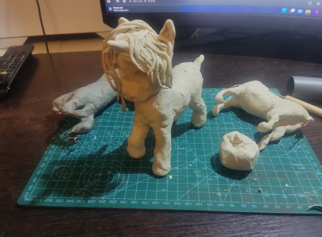 Пластилиновая лошадка