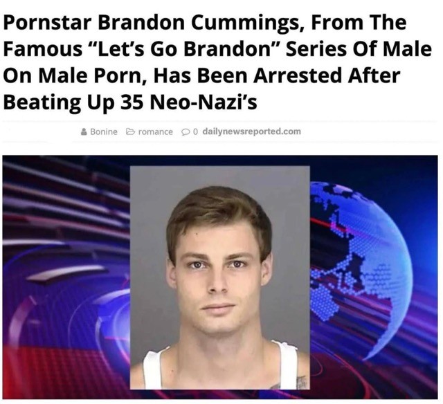 Порноактёр избил нацистов