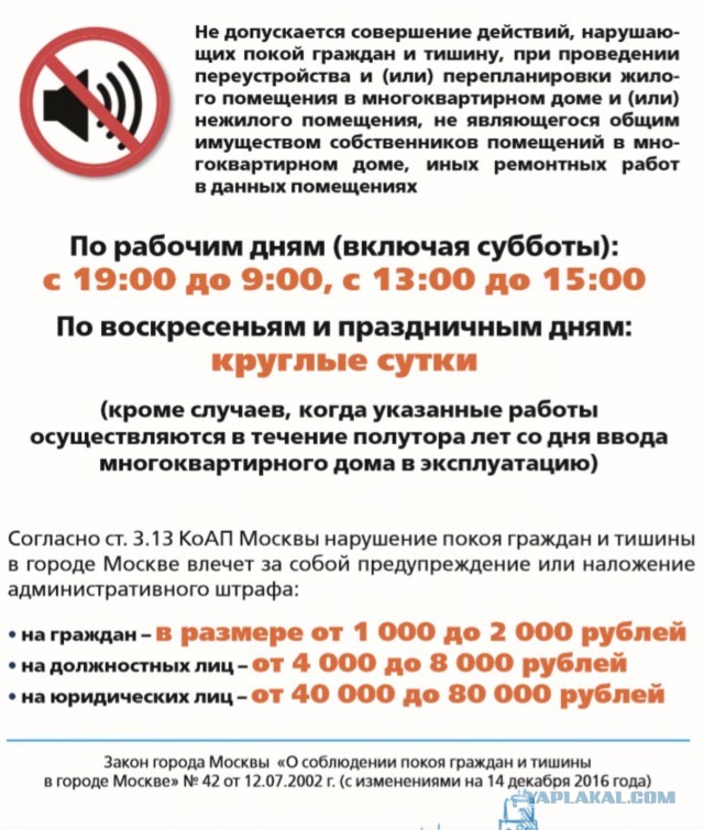 В России могут запретить делать ремонт по воскресеньям