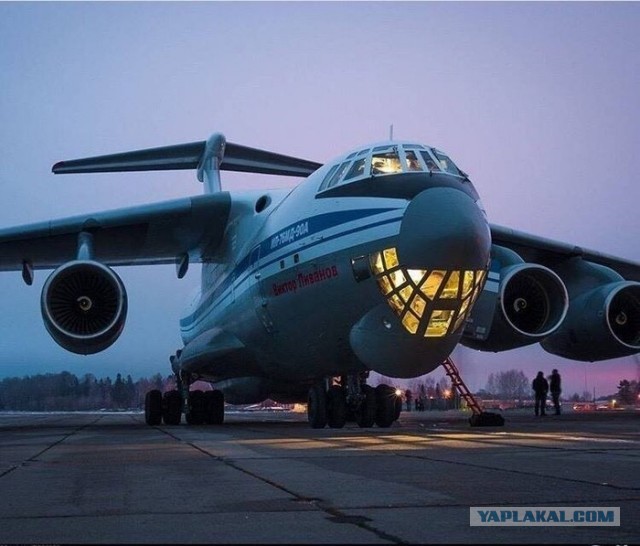 Подготовка к взлету Ил-76