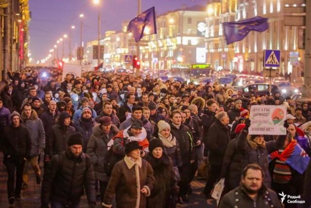 Митинг в Беларусии