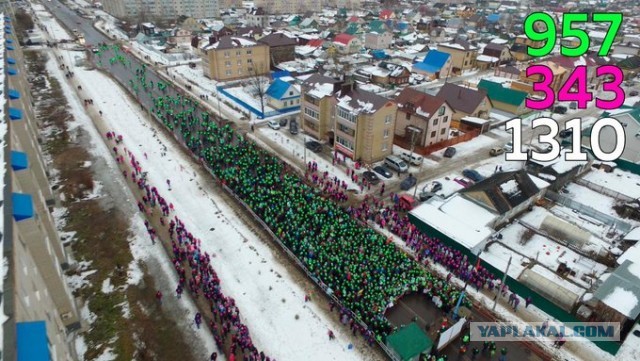 В Котласе Архангельской области вышли на митинг 10 тысяч человек