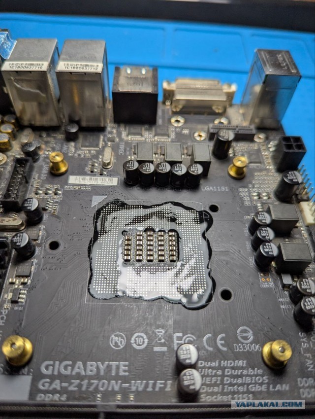 Меняем сокет 1151 на материнской плате Gigabyte ga-z170n-wifi