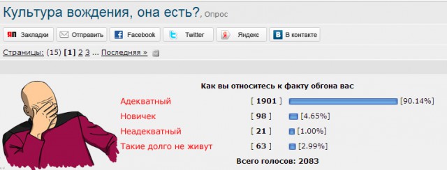 Культура вождения, она есть?
