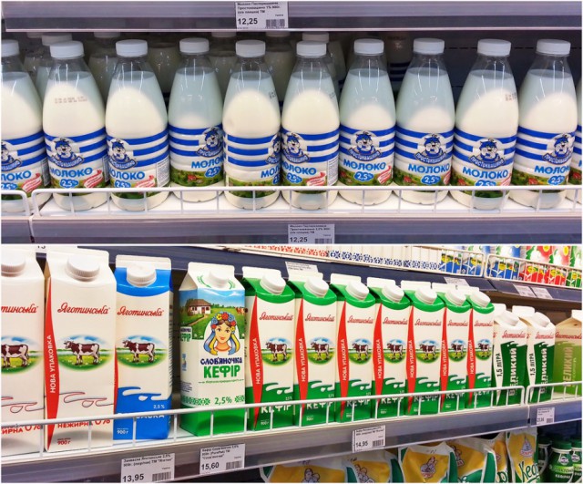 Цены на продукты в киевском супермаркете