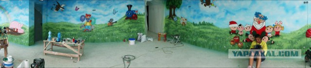 Роспись детского центра