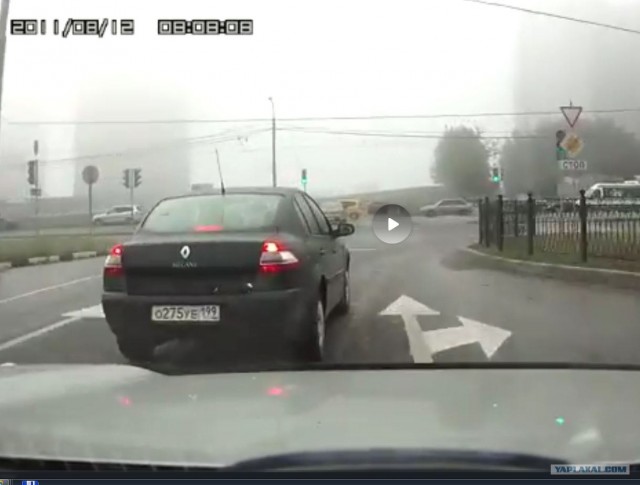 Обиженный учитель на дороге