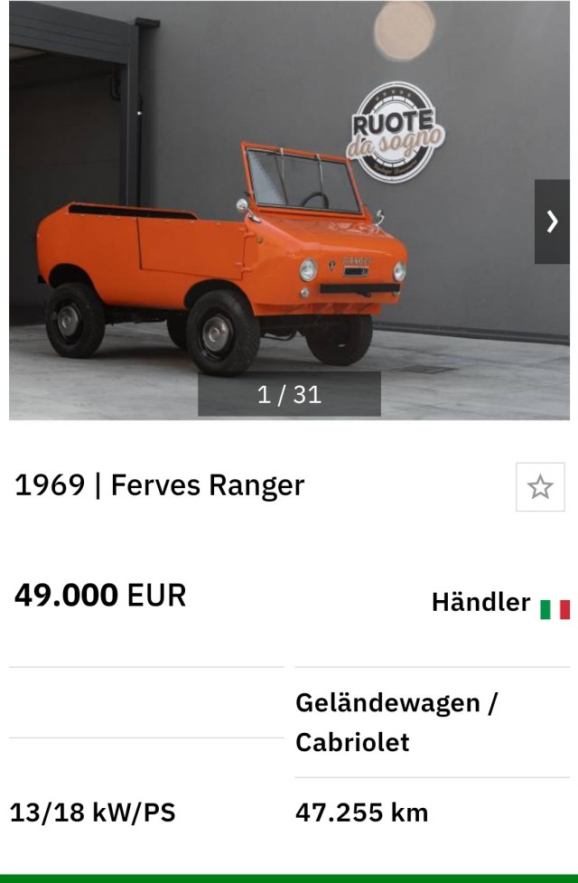 1967 Ferves Ranger. Автопятница №24
