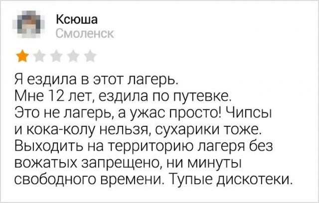 Отзывы на товары и услуги из Сети