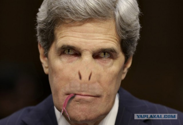 Проникся фотографией Дж.Керри. замутил коллаж