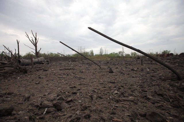 Мощнейший взрыв на окраине Донецка 16.06.15