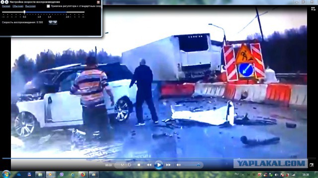 Опубликовано видео страшного ДТП с погибшими на трассе Москва - Петербург