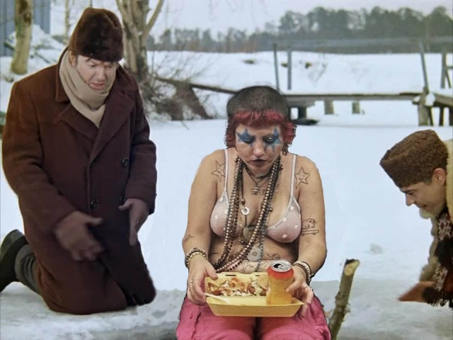 Фотожаба: шахматистка - ланч в метро
