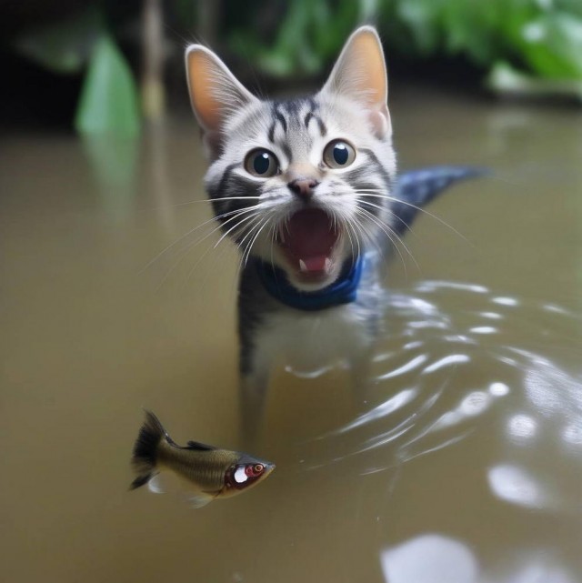 Удивительные приключения котиков в нейросети. К котовторнику
