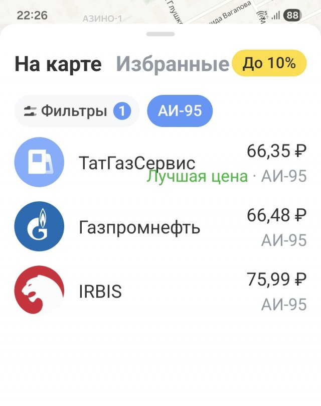 Цены на бензин в Красноярске