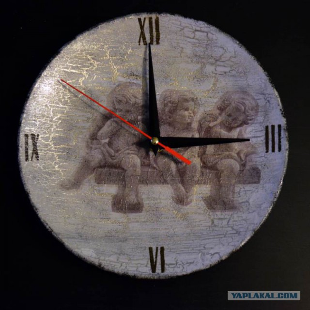 Оригинальные часы-тарелка своими руками