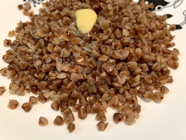 Греча с мясом, не томлёная