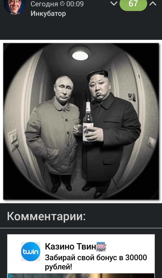 Сижу дома и вдруг стук в дверь
