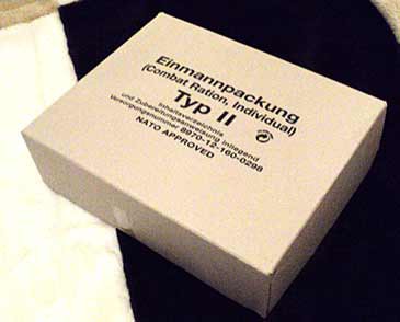 Боевой рацион Бундесвера Тип II