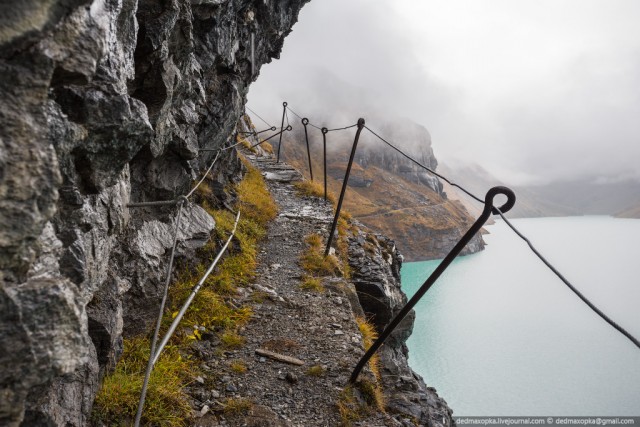 Дамба Мовуазен в Швейцарии (Mauvoisin Dam)