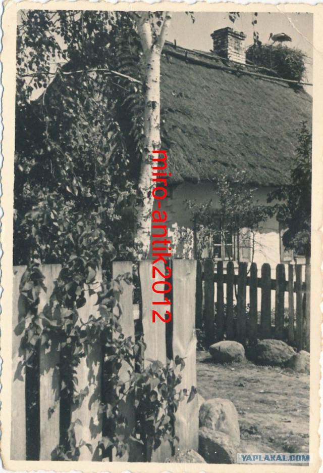 Крестьяне, деревенские  хаты. 1941-1942