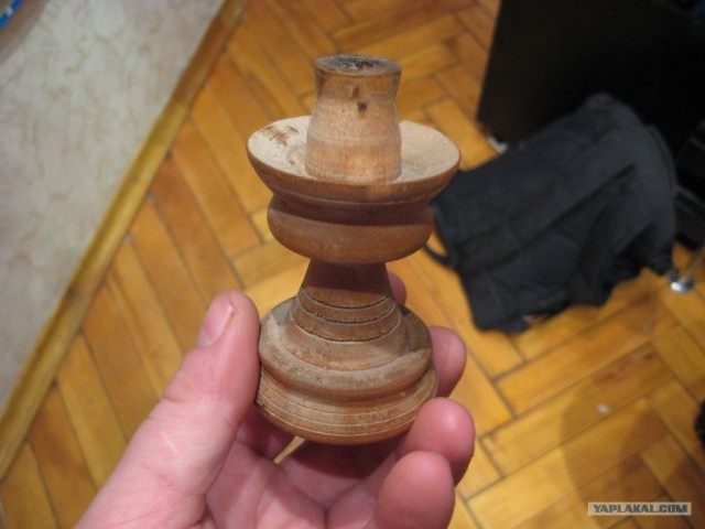 Классный торшер из пенька