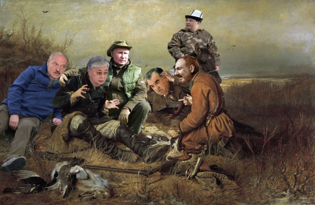Фотожаба: Три соседа на привале