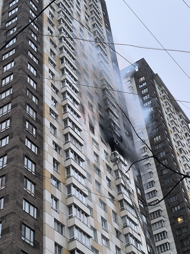 Серьезный пожар в Измайлово