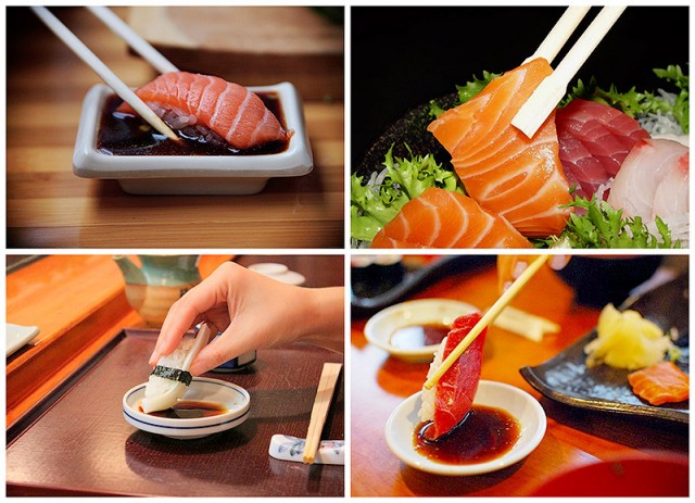 Как правильно есть  суши .