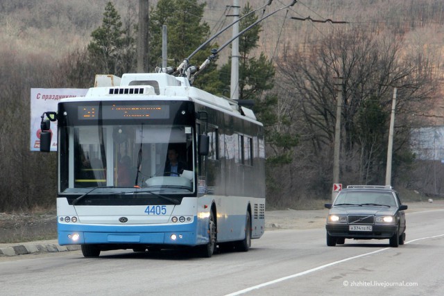 Крымские троллейбусы на самом длинном