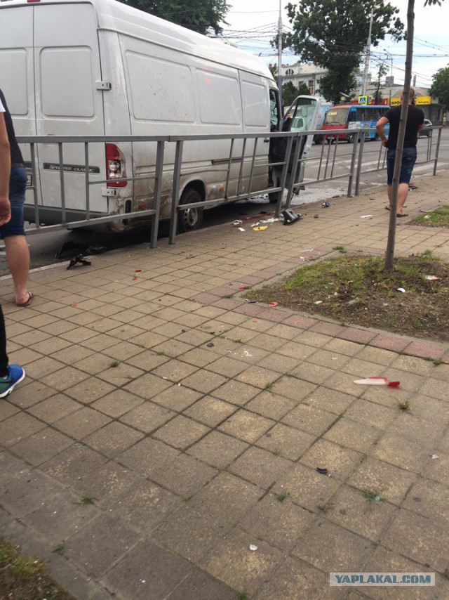 ДТП с мотоциклом в Краснодаре.