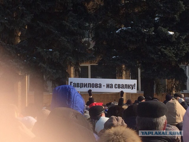 В Волоколамске прошел крупный митинг из 5000 человек против мусорного полигона