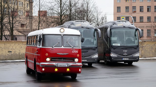 Ikarus-55.14 Lux. Навстречу параду: "Сигара" на обкатке!