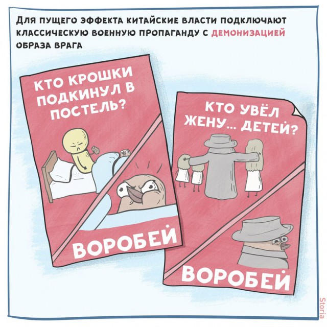 Как китайцы воробьями геноцид устроили, и к чему это привело