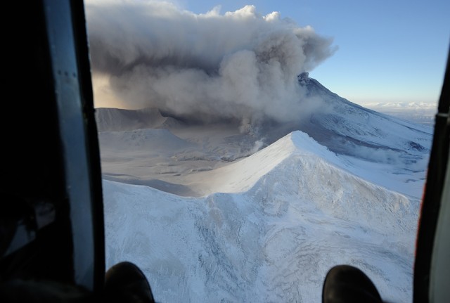 Камчатка: Извержение вулкана Кизимен
