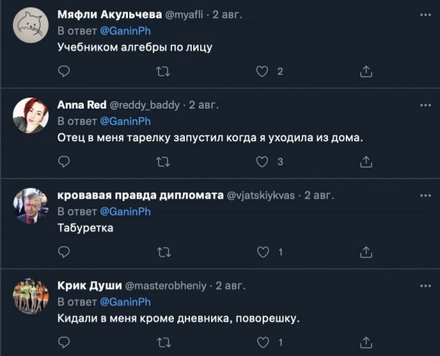 Россияне рассказали, чем их били в детстве