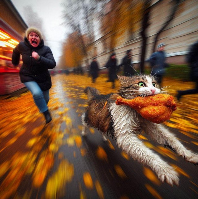 Удивительные приключения котиков в нейросети. К котовторнику