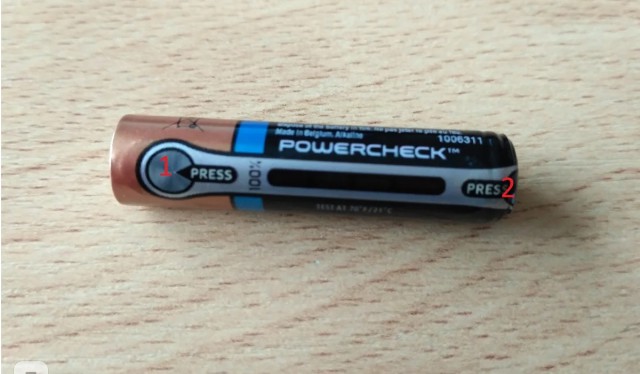 Как работает индикатор заряда Powercheck на батарейках