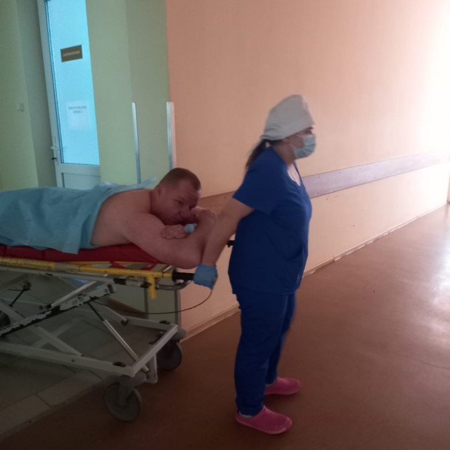 Подготовка к операции на костях ноги