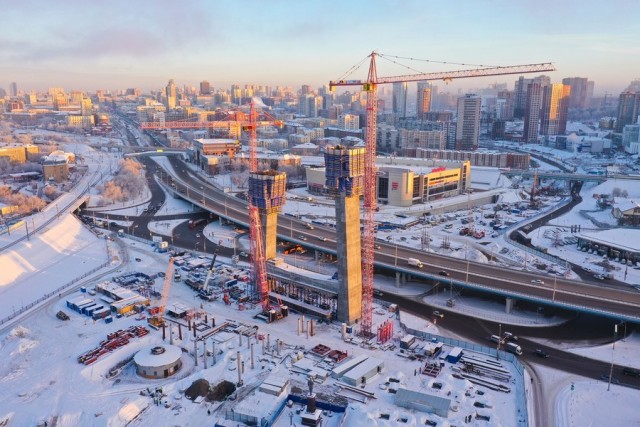 Строительства мостов через Шексну в Череповце и через Обь в Новосибирске
