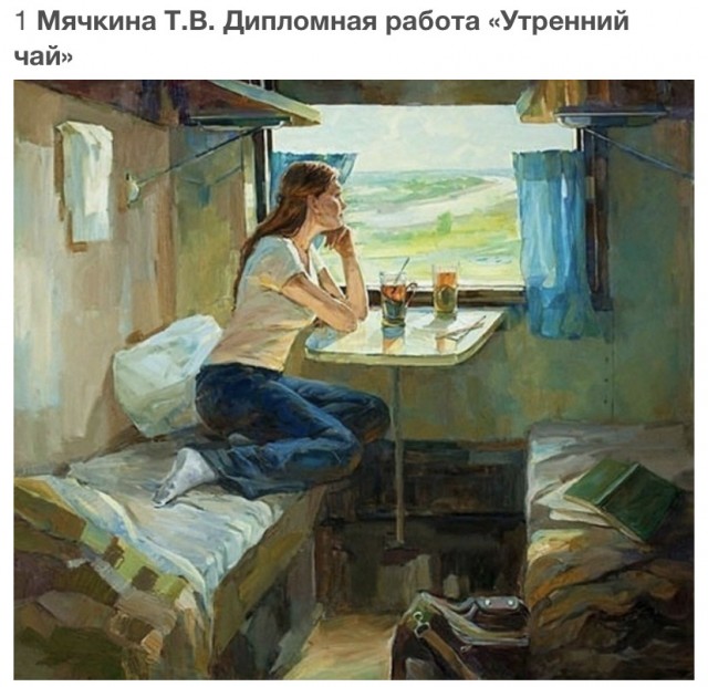 Вагонная тема и ее воплощение в живописи