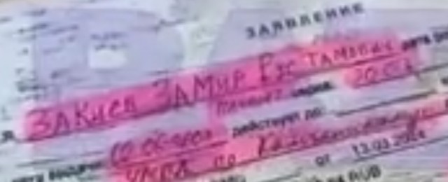 Продавец магазина автозапчастей на Камчатке написал на образце заявления на возврат «Закиев Замир Рустамович»