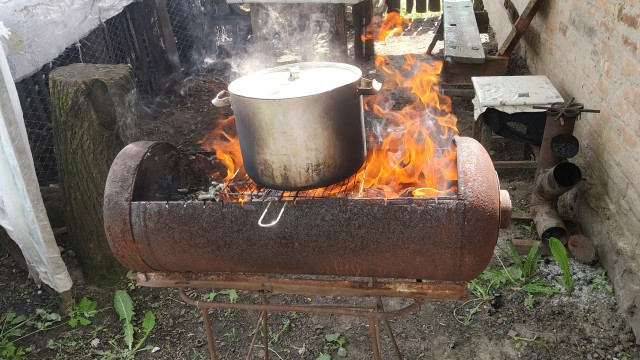 Сало. Первый опыт копчения.