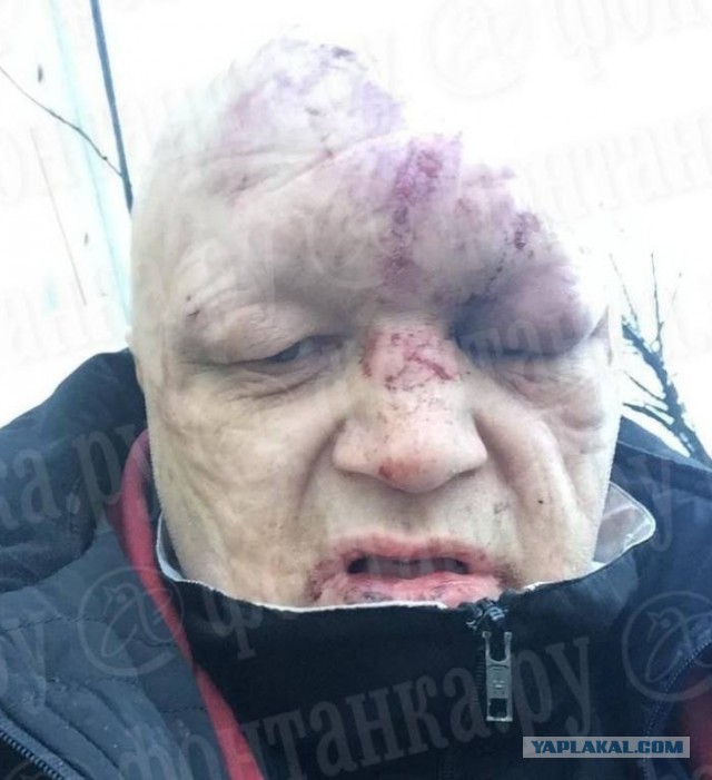 Драка с участием Стаса Барецкого на Московском проспекте, снятая очевидцем изнутри