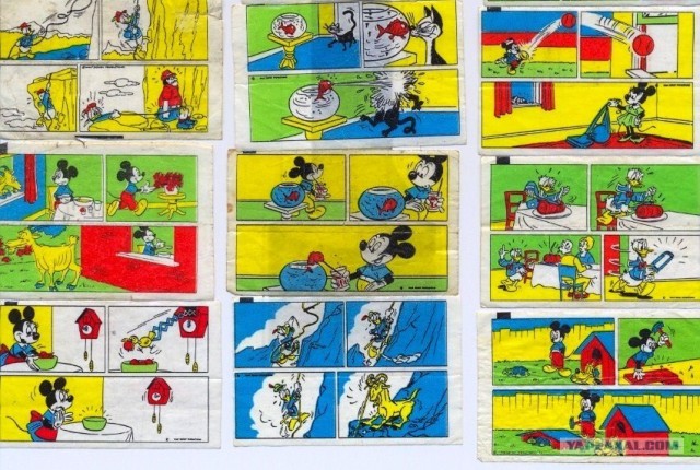 Коллекция вкладышей Donald's 11 фото