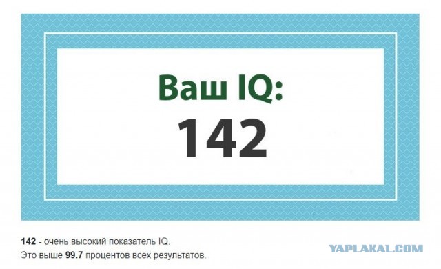 А какой у Вас IQ?