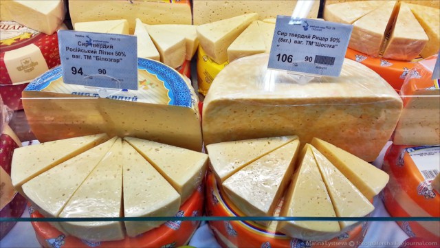 Цены на продукты в киевском супермаркете